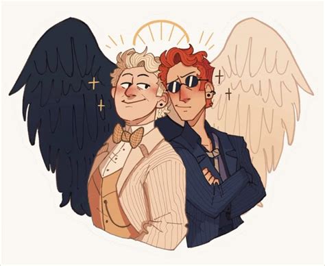 Pin By Erin Tromblee On Good Omens Good Omens Book Cute Gay Angels And Demons