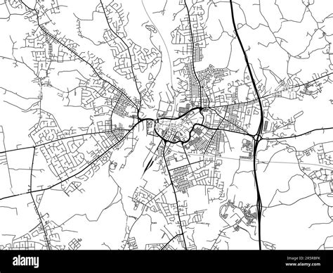 road map   city  bury   united kingdom   white background stock photo alamy