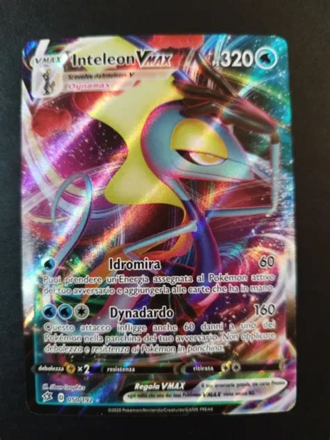 INTELEON VMAX 050 192 raro secret full art ultra mint ita Pokémon psa