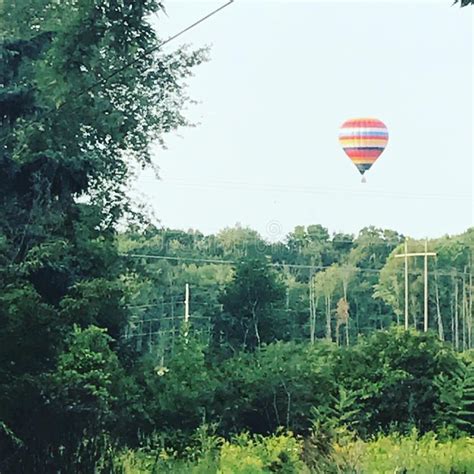 Hot Air Balloon Ride Stock Photo Image Of Meadow Aircraft
