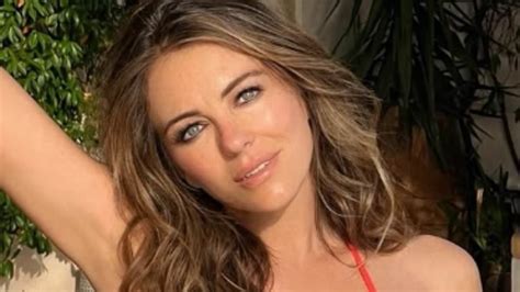 Elizabeth Hurley Sends Temperatures Soaring In Skimpy Bikini After Revealing Her And