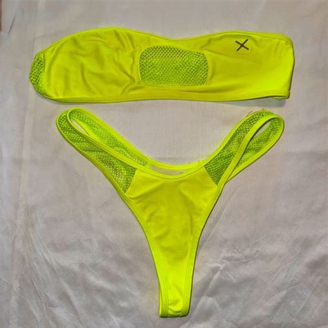 Boutine LA Swim Boutinela Neon Yellow Bikini Set Poshmark