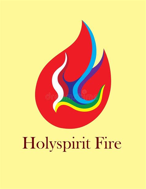 Holy Spirit Fire Logo Stock Vector - Image: 58933063