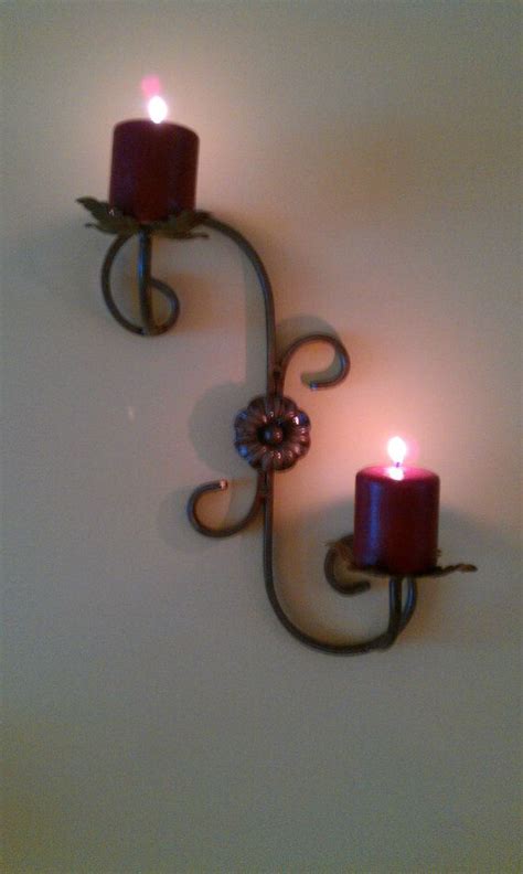 Wrought Iron Wall Mounted Candle Holder Chandeliers Chandelier Bougie