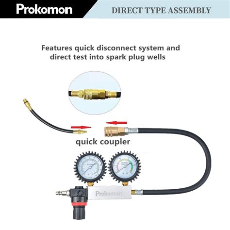 Snapklik Prokomon Cylinder Leak Down Tester Kit Professional