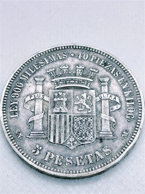 Spanje Provisional Government 1868 1871 5 Pesetas 1870 Catawiki