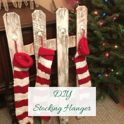 DIY Stocking Hanger - This Growing Home