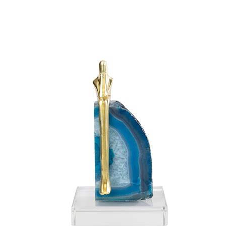 Arany figura természetes kövön, luxus dekoráció, egyedi, (5906086064705