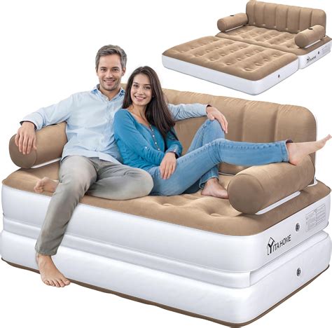 Yitahome Queen Size Inflatable Sofa Bed With Headboard And