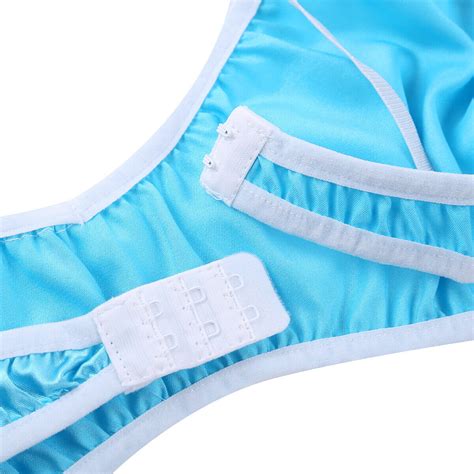 Sexy Men Lingerie Satin Lace Crossdresser Babydoll Bra Dress Sleepwear Underwear Qoo Ebay