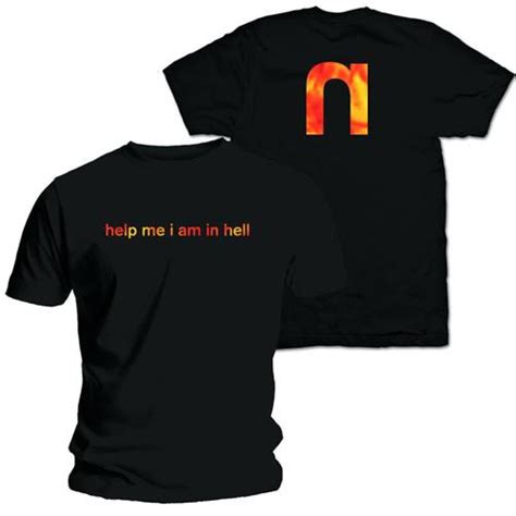 NINE INCH NAILS Help Me Black T Shirt Back Print