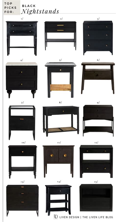 Best of Black Nightstands — LIVEN DESIGN