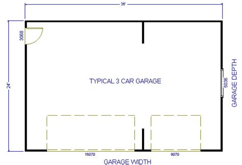 3 Car Garage Dimensions | Dandk Organizer