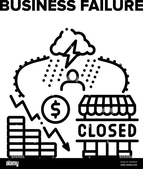 Business Failure Vector Concept Color Illustration Stock Vector Image ... 