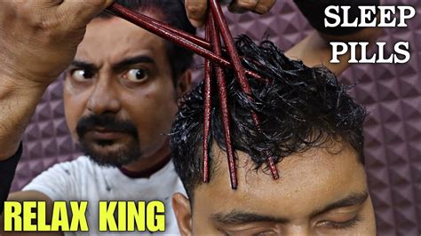 Chopsticks Asmr Head Massage And Neck Cracking By Relax King Scalp