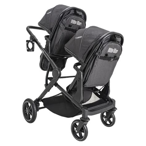 Carro De Bebe Duplo - Carrinho de bebê duplo Pair Grafite com bebê conforto e base isofix ...