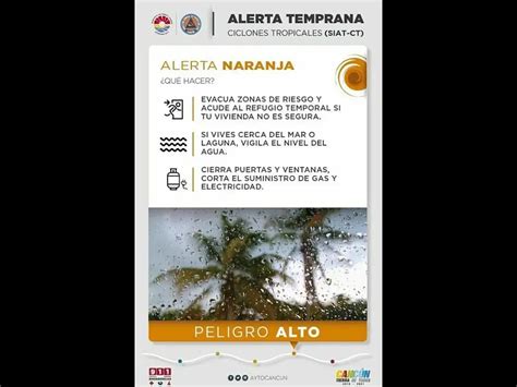 La Jornada Emiten alerta naranja para Cancún por tormenta tropical Zeta