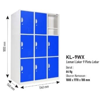 Kl Wx Locker Besi Kozure Pintu Kitchen Appliances Di