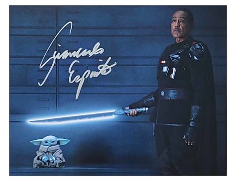 Star Wars The Mandalorian X Print Signed By Giancarlo Esposito