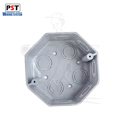 Electrical Pvc Octagonal Box With Conduit Knockout For Cable Installation Octagon Box And Pvc