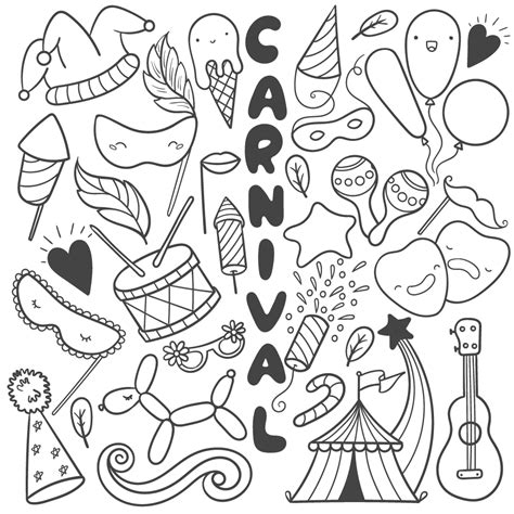 Coloriage Coloriages Cirque Carnaval Doigts