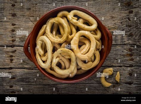 Traditional taralli snacks Stock Photo - Alamy