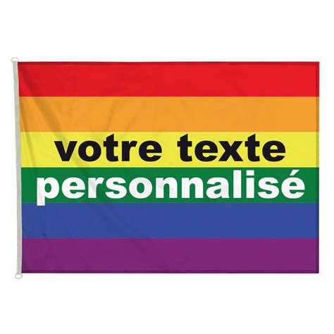 Drapeau Lgbt Personnalisé Format 60 X90 Cm Macap