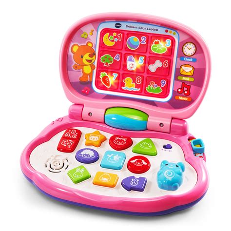 Vtech Brilliant Baby Laptop Learning Toy For Baby Pink Etsy