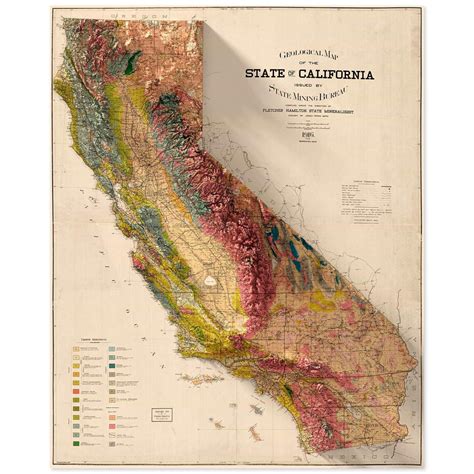 California Geology Map • Scott Reinhard Maps