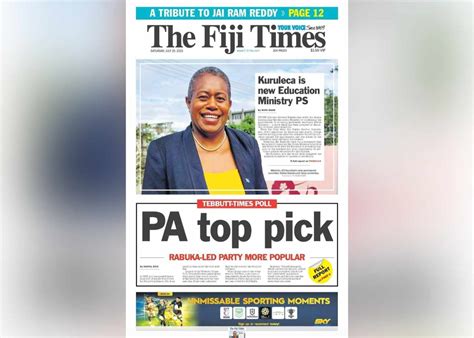 From The Editor In Chiefs Desk Your July Briefing The Fiji Times