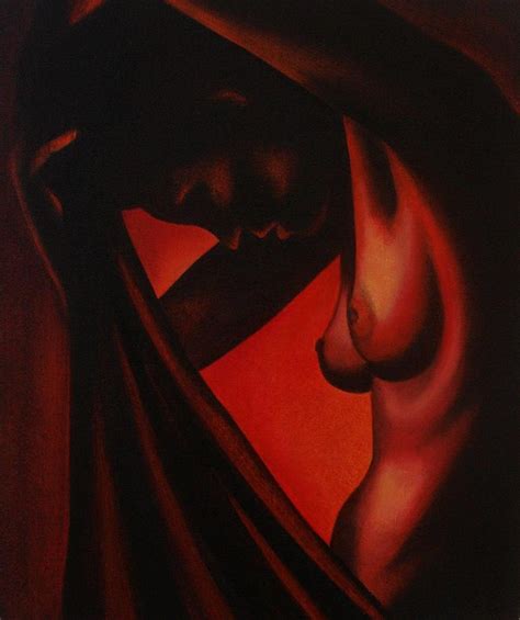 Captivating Red Nude Oil Painting By K Madison Moore Painting By K Madison Moore Fine Art America