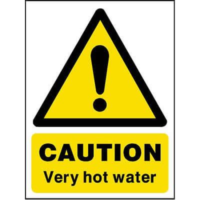 Caution Very Hot Water Sign Hazard Signs UK School Signs