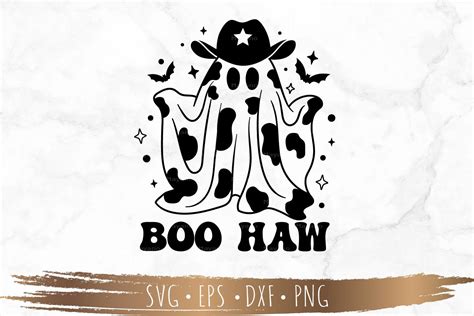 Boo Haw Cowboy Ghost Halloween SVG Graphic By Mayano Creative Fabrica