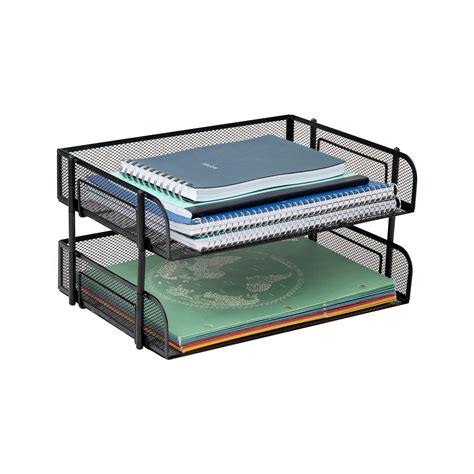 snapklikcom stackable paper tray desktop organizer file storage
