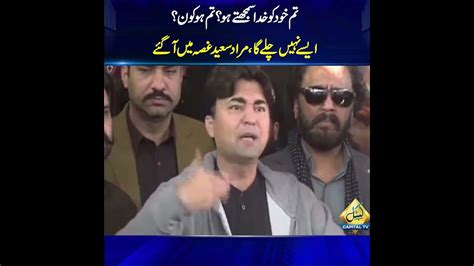 Things Cannot Carry On Like This Murad Saeed Aggressive Media Talk