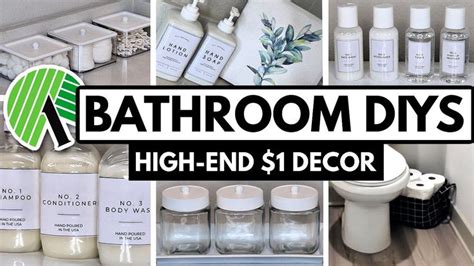 Dollar Tree Diy Bathroom Decor High End Easy 1 Organization