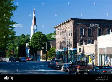 Downtown Springfield, Vermont Stock Photo - Alamy