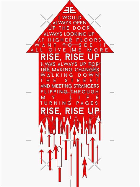 "Rise Up- Imagine Dragons" Sticker for Sale by DalyRincon | Redbubble