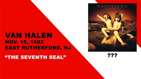 Eddie Van Halen Jams The Seventh Seal Riff From Balance In 1982 Youtube