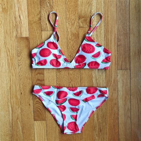 Swim The Sweetest Watermelon Printed Bikini Set Poshmark
