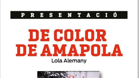 Presentación de libro Del color de amapola El Periódico Mediterráneo