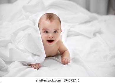Naked Adorable Baby Lying On Soft Stock Photo 394892746 Shutterstock