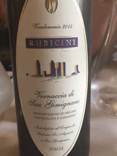 Rubicini Vernaccia Di San Gimignano Vivino Australia