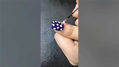 💅 ️easy Dot Nail Art For Beginners Nailart Naildesign Youtubeshorts Youtube