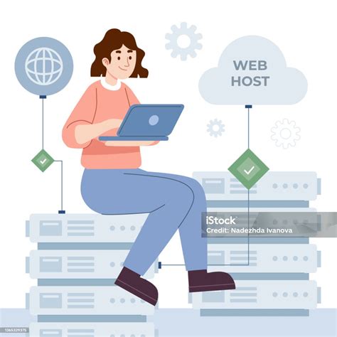 abstract creative website hosting illustration vector illustration
