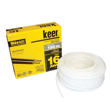 Rollo De Cable D Plex Flexible Pot Calibre Blanco