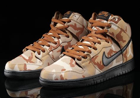 Nike Sb Dunk High Desert Camo Bq Release Date Sbd