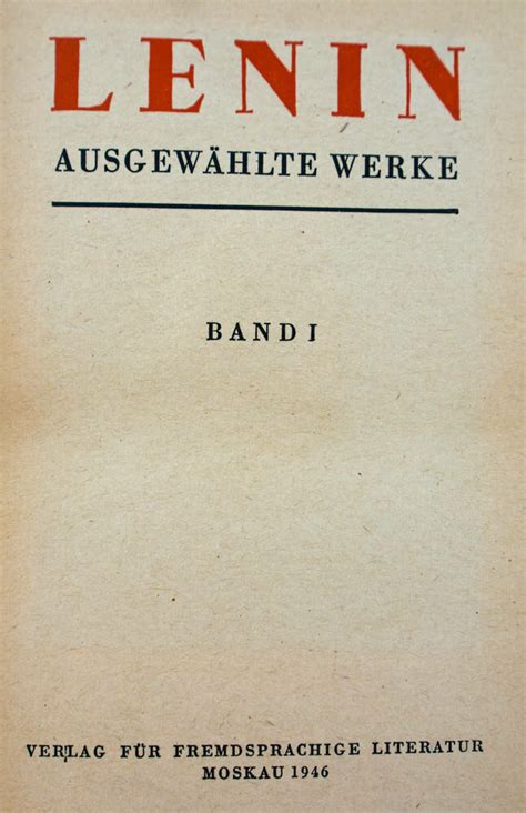 Buch "Lenin-Ausgewählte Werke Bd. I" | DDR Museum Berlin