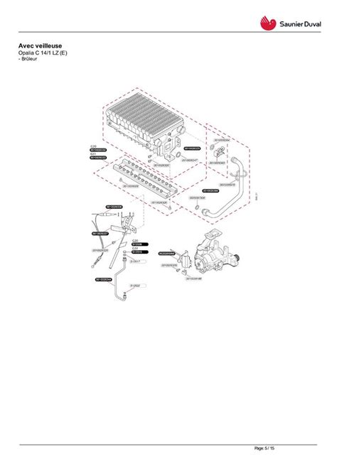 Pi Ces D Tach Es Chauffe Eau Chauffe Bain Saunier Duval Opalia C