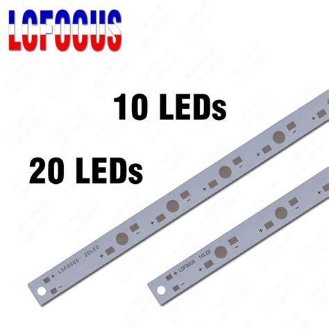 10 W 20 W 50 W 100 W LED Al Minyum Taban Plakas Delikli PCB Kart